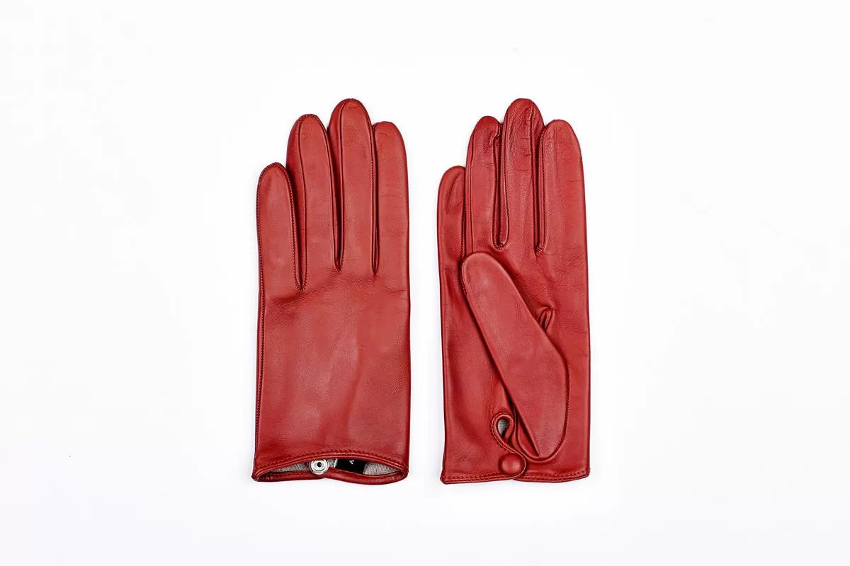 andreanoshop guanti pelle rosso bott