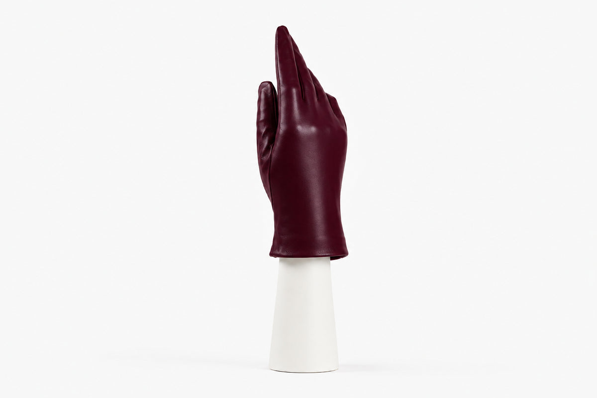 andreanoshop guanto pelle bordeaux