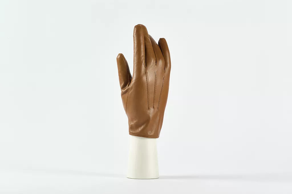 andreanoshop guanto pelle marrone