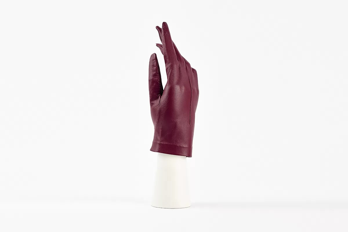 andreanoshop guanto pelle bordeaux