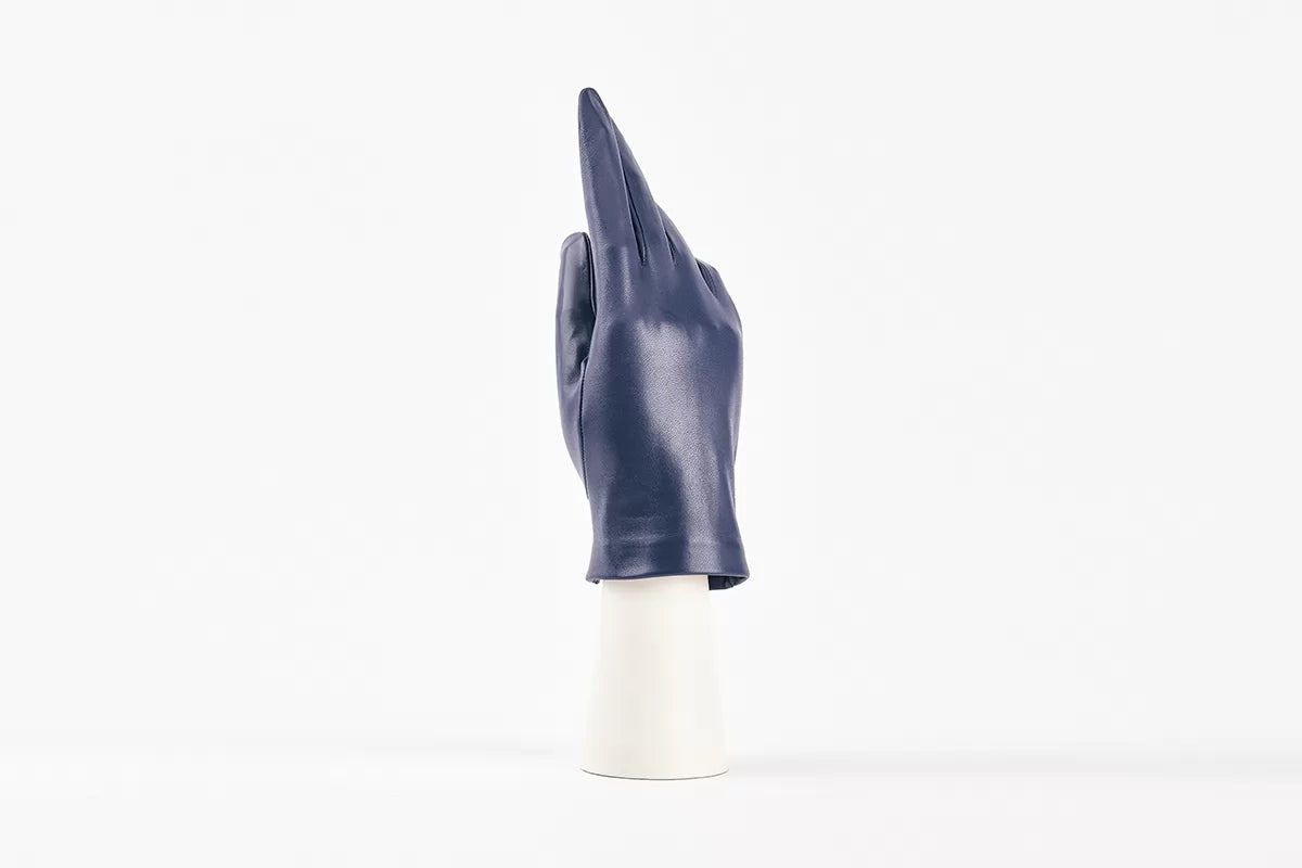 andreanoshop guanto pelle blu