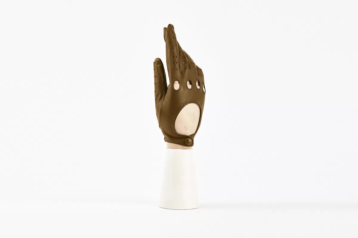 andreanoshop guanto pelle oliva for