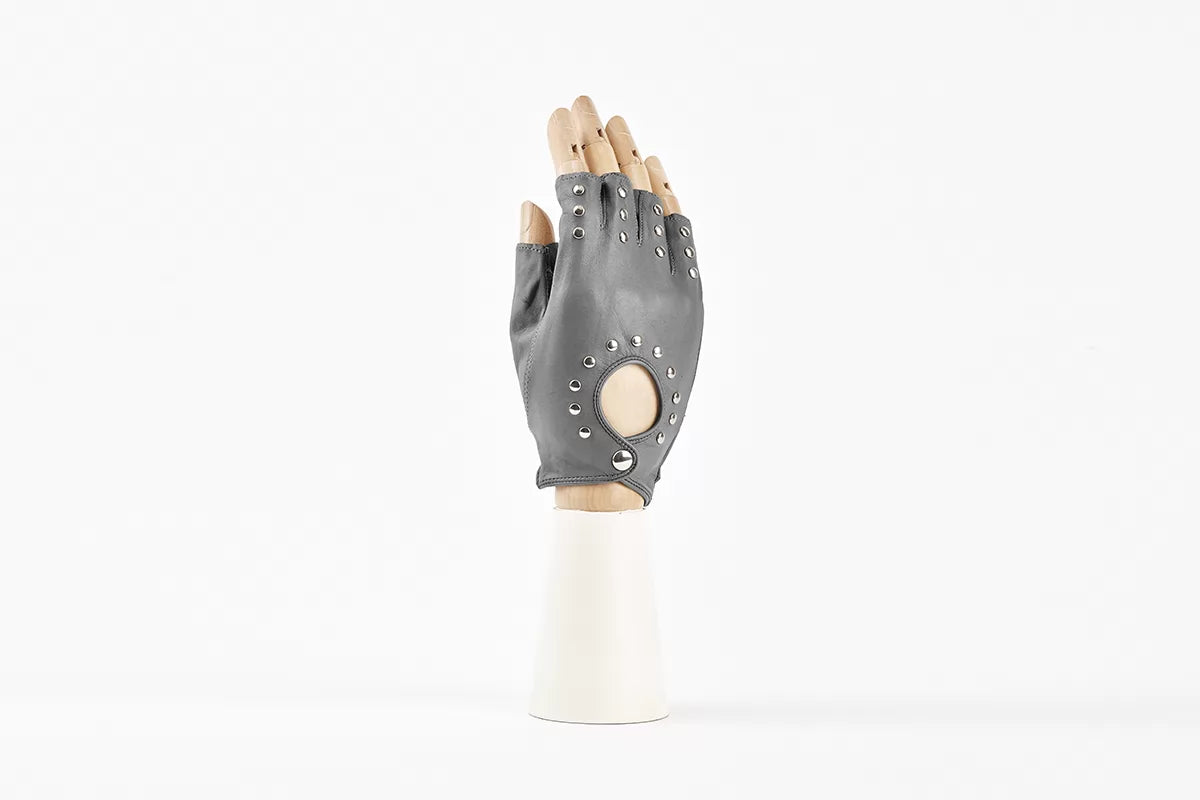 andreanoshop guanti pelle grigio
