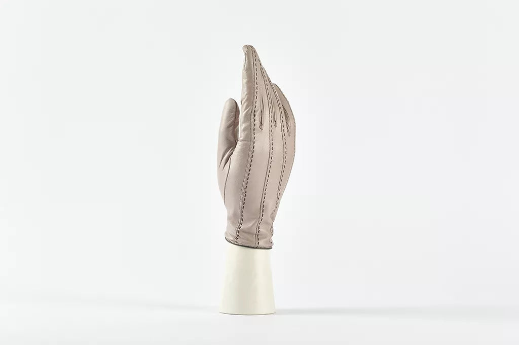 andreanoshop guanto pelle grigio