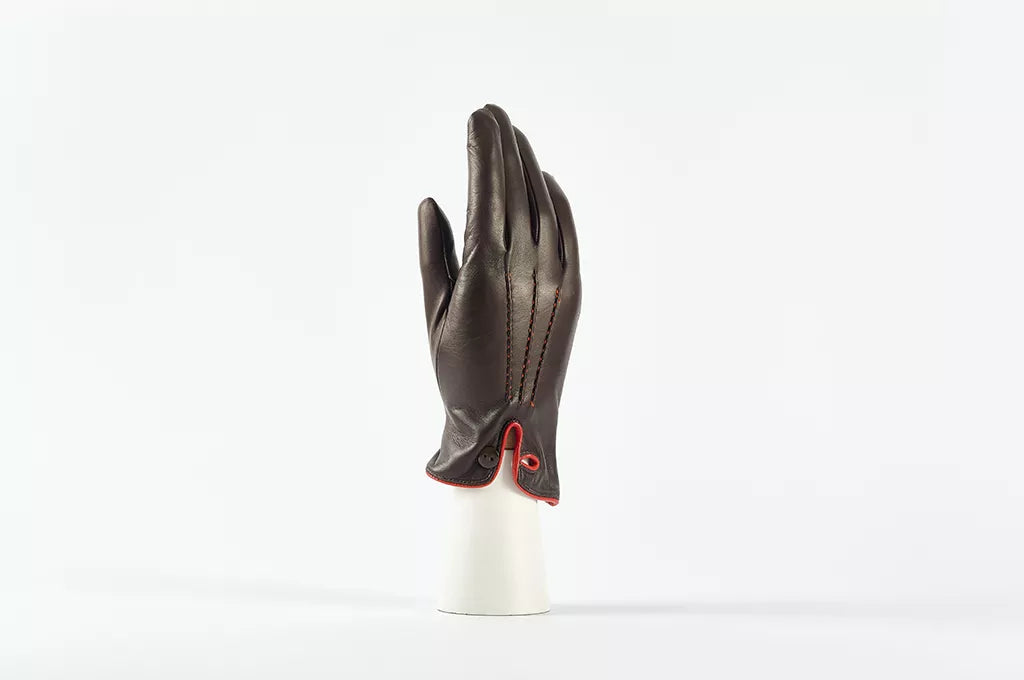 andreanoshop guanti pelle marrone