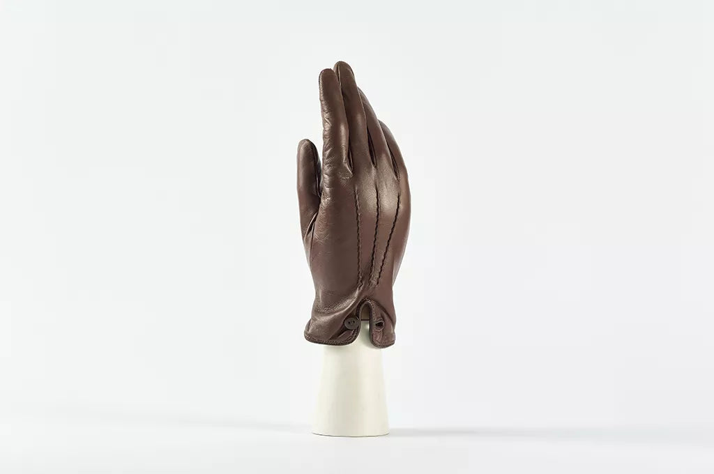 andreanoshop guanti pelle marrone