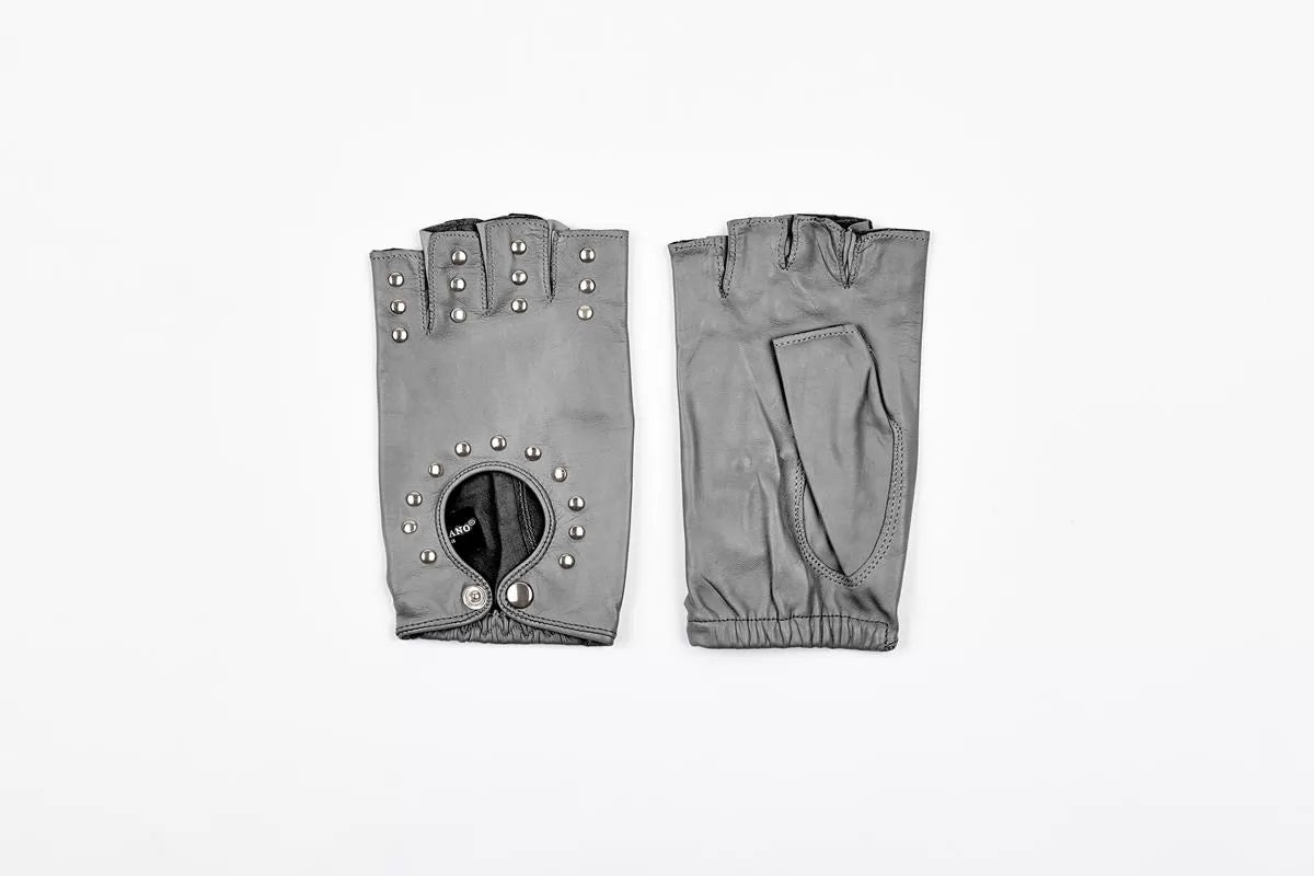 andreanoshop guanti pelle grigio