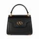 Pochette Coffret mini bag in pelle stampa vitello Tracolla e Catena Oro