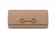 “Zelda” Large Wallet in Dollaro Calf Leather with Gold-Tone Clasp – Made in Italy